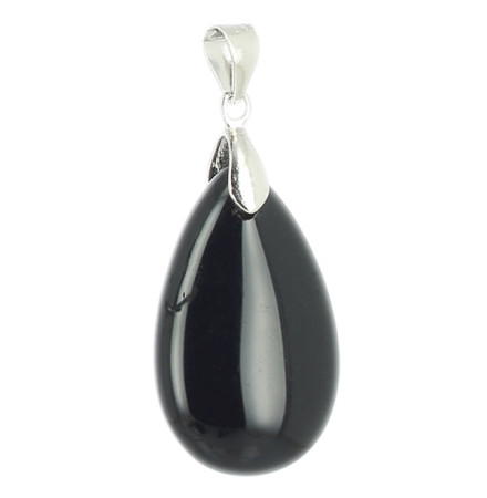 pendentif obsidienne oeil céleste goutte