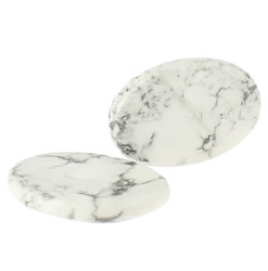 pierre plate howlite naturelle