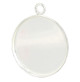 pendentif en argent cabochon rond