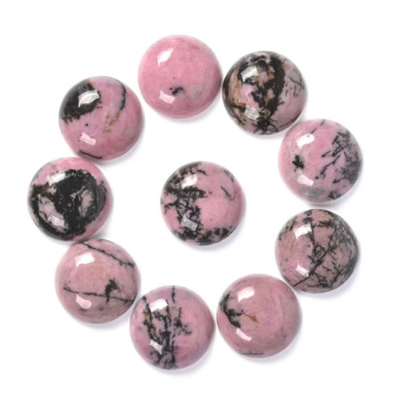 rhodonite cabochon de pierre