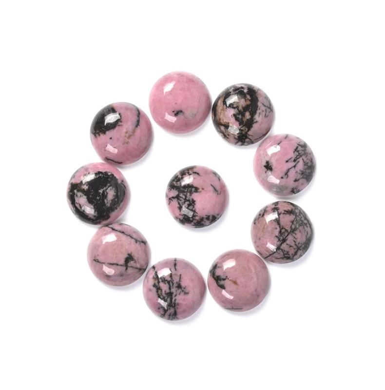 Perles en Rhodonite naturelle rectangulaire - Fil de 34 cm Perles en Rhodonite naturelle rectangulaire - Fil de 34 cm