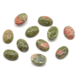 unakite cabochon ovale