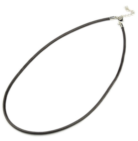 collier en cuir noir pour pendentif