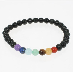 bracelet 7 chakras en perles naturelles