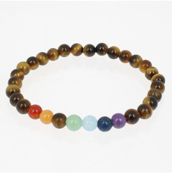 7 chakras bracelet en perles de pierre