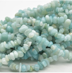 amazonite perles pierre chips