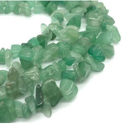 aventurine verte perles chips naturelles