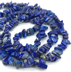 perles pierres chips lapis lazuli