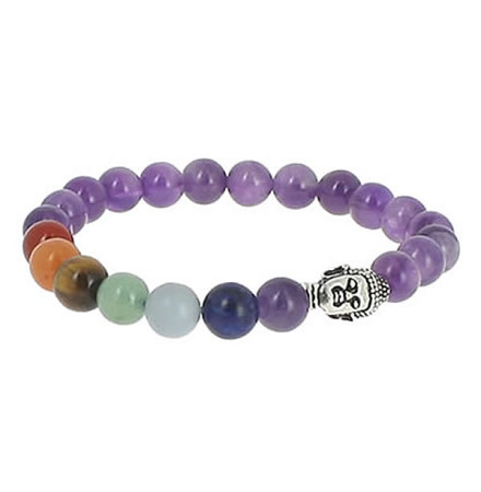 bracelet améthyste 7 chakras