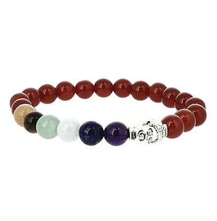 bracelet cornaline 7 chakras