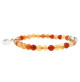 bracelet de cornaline avec coeur