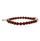 jaspe rouge bracelet perles et coeur