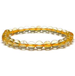 bracelet perles de citrine