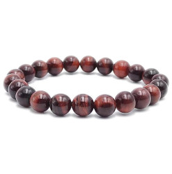 bracelet oeil de taureau perles naturelles