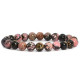 bracelet rhodonite perles naturelles