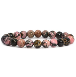 bracelet rhodonite perles naturelles