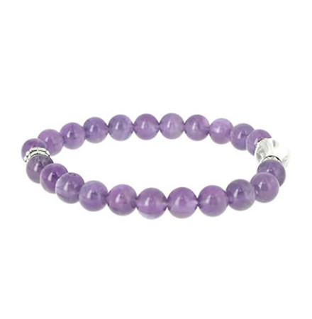 bracelet perles améthyste