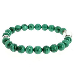 bracelet perles de malachite