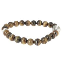 bracelet perles oeil de tigre
