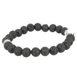 pierre de lave bracelet perles