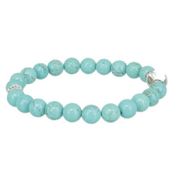 bracelet perles turquoise