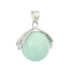 amazonite pendentif perle naturelle