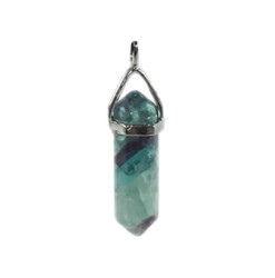 pendentif pointe en fluorine