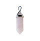 pendentif pointe en quartz rose