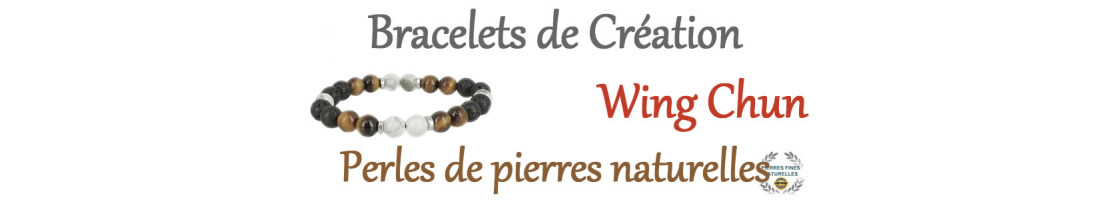 Bracelets en Pierre de Lave collection Wing Chun - Minrals Store Design