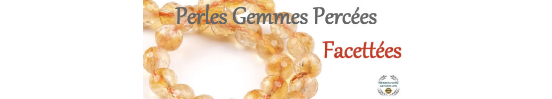 Perles en pierres naturelles facettées - Site grossiste en ligne