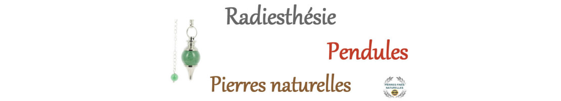 Pendules de radiesthésie en pierres naturelles - Outils ésotériques