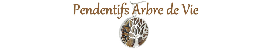 Pendentifs Arbre de Vie en pierres naturelles - Minerals Store Design