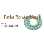 Perles sur fils 4mm