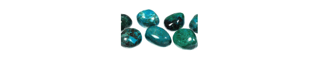 Perles de pierre naturelle de chrysocolle - Minerals store Design