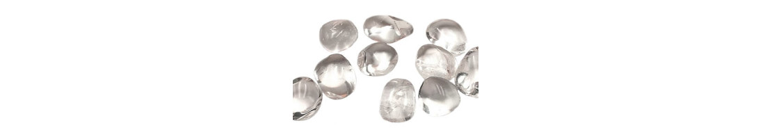 Perles de pierre naturelle de cristal de roche - Minerals store Design