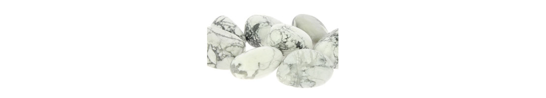 Perles de pierre naturelle d'howlite - Minerals store Design