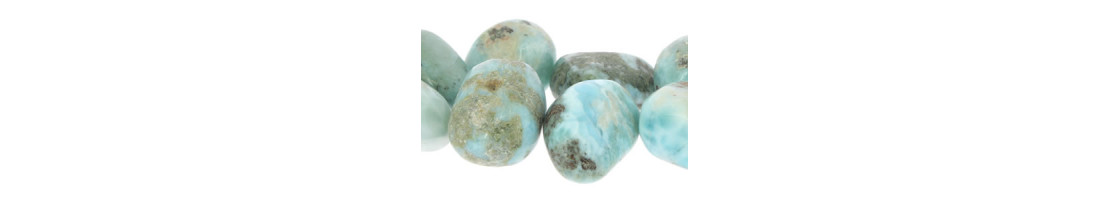 Perles de pierre naturelle de larimar - Minerals store Design