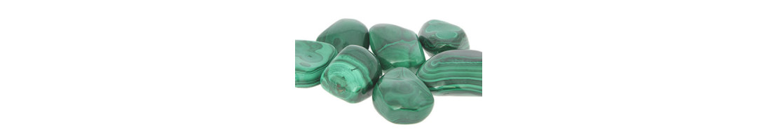 Perles de pierre naturelle de malachite - Minerals store Design