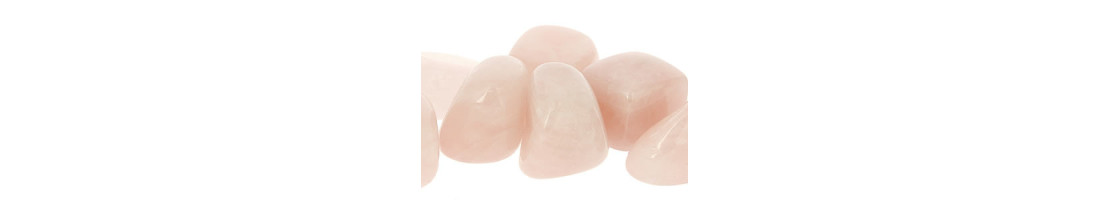 Perles de pierre naturelle de quartz rose - Minerals store Design