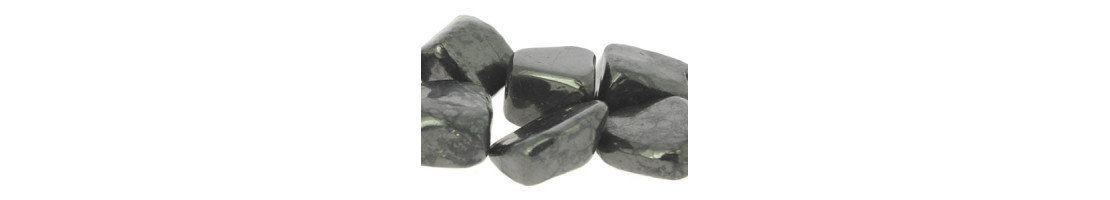 Perles de pierre naturelle de shungite - Minerals store Design