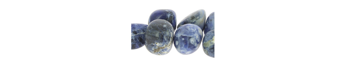 Perles de pierre naturelle de sodalite - Minerals store Design