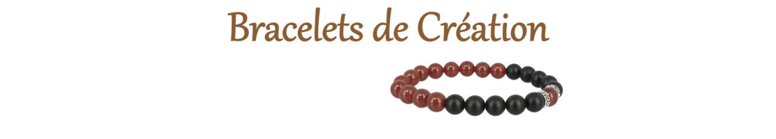 Bracelets de création en perles de pierres naturelles - Offres Noël