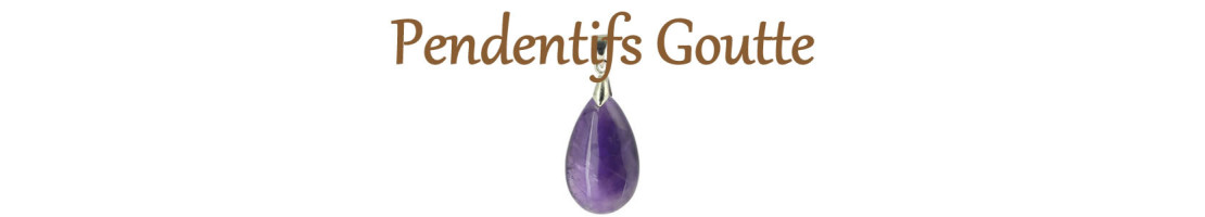 Pendentifs de pierre naturelle forme goutte - Site grossiste en ligne