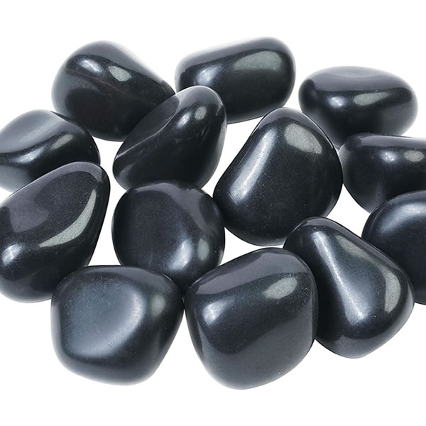 agate noire pierre naturelle